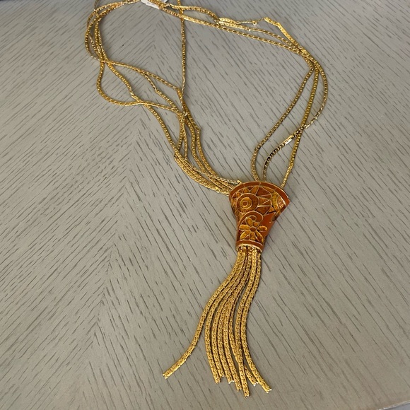 Vintage new tags Napier multi-strand “Y” necklace